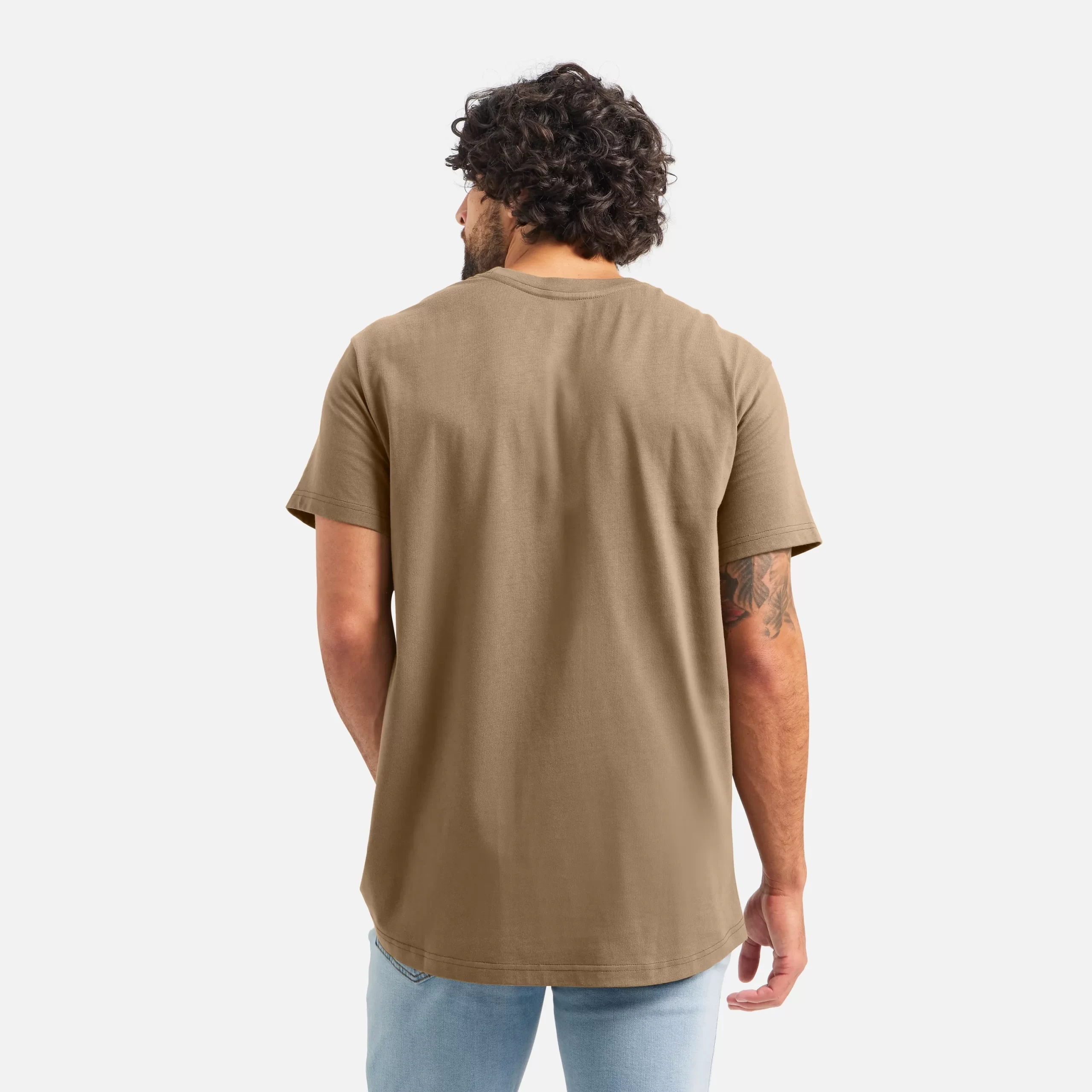 Short Sleeve Pocket T-Shirt Men's Short Sleeve T-Shirt in Brown - Image 4