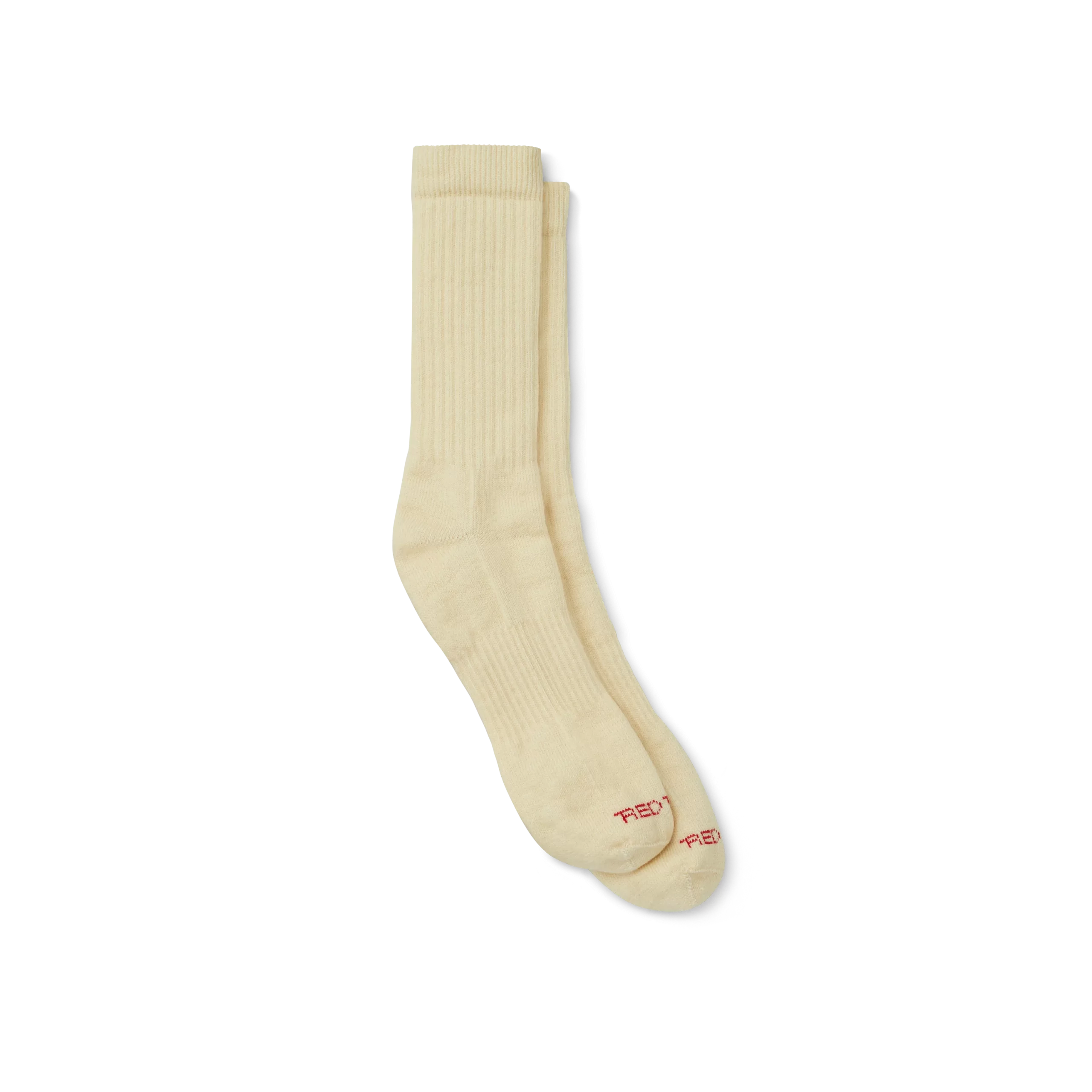 Full Crew Socks  Unisex Full Crew Socks in Cream