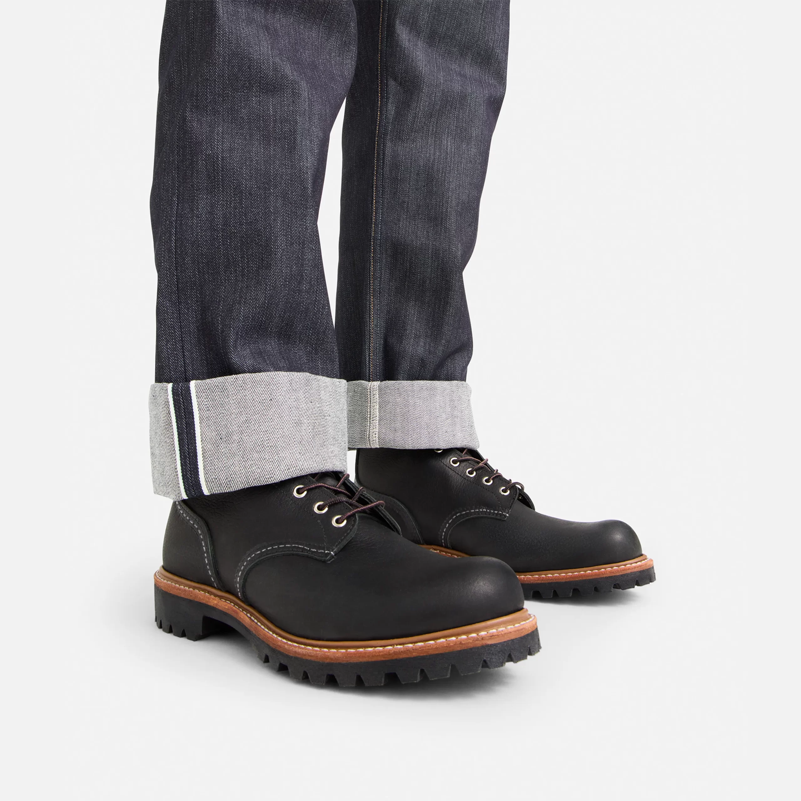 Logger Men's Logger in Black Oil Slick Leather - Image 2