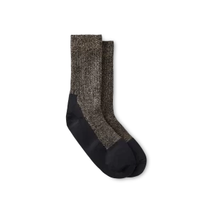 Deep Toe-Capped Crew Socks  Unisex Deep Toe-Capped Crew Sock in Black