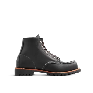 Roughneck  Men's Roughneck in Black Oil Slick Leather