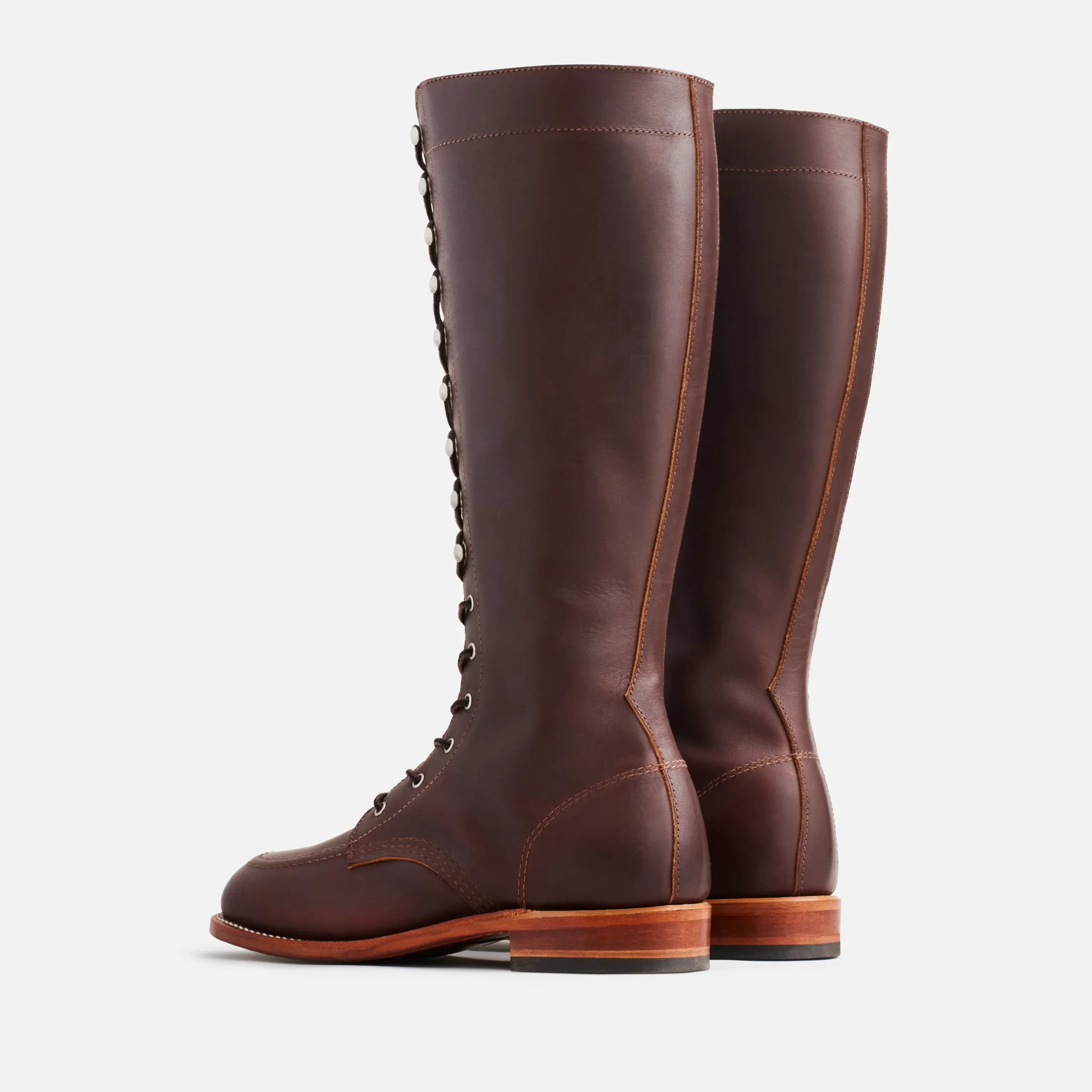 Gloria Women's Tall Boot in Mahogany Oro-iginal Leather - Image 4