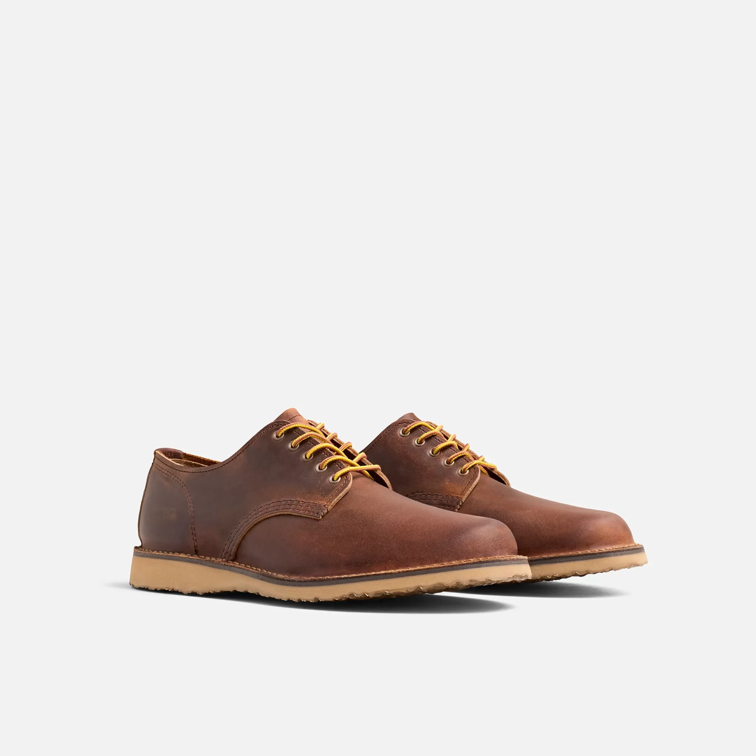 Weekender Oxford  Men's Oxford in Copper Rough & Tough Leather - Image 3