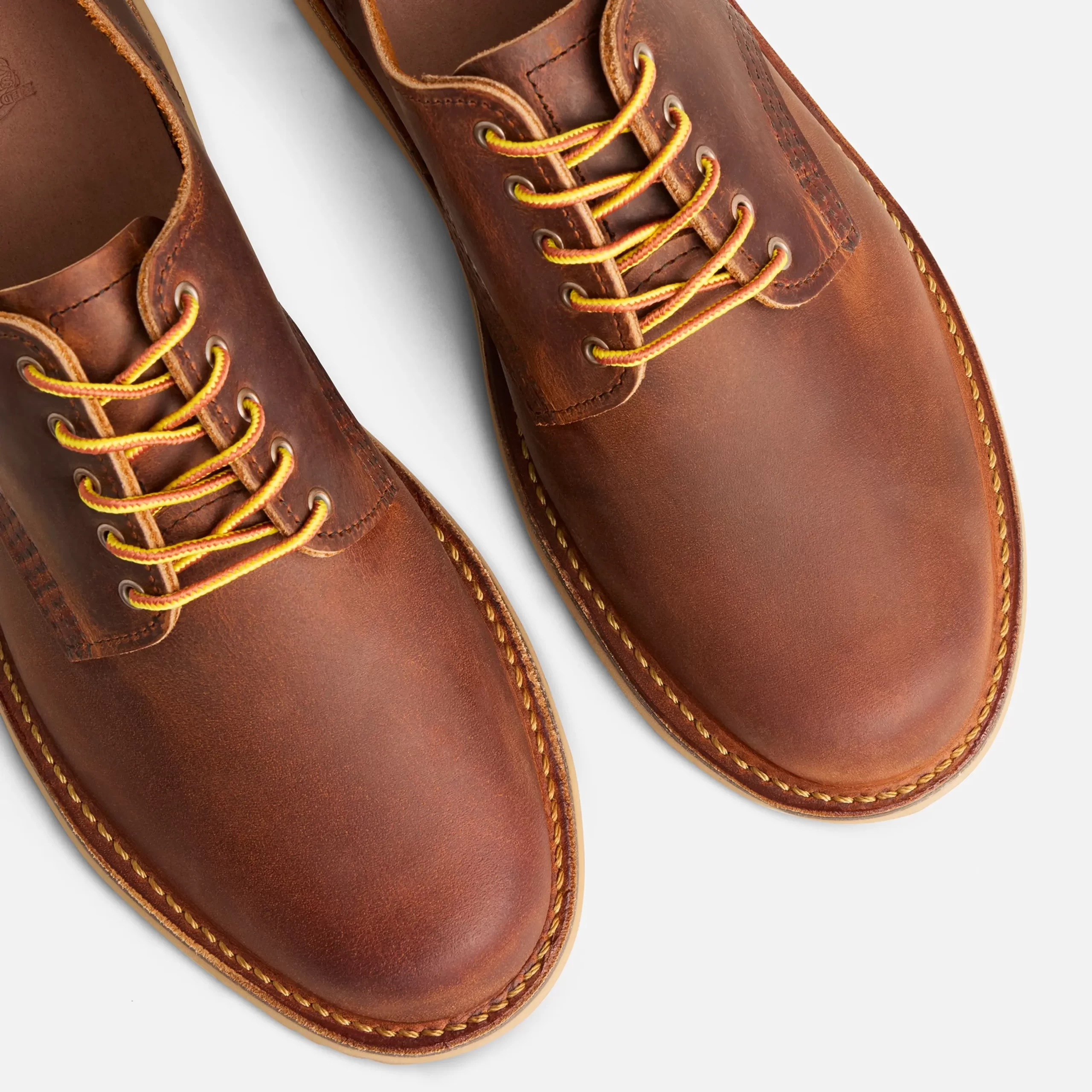 Weekender Oxford  Men's Oxford in Copper Rough & Tough Leather - Image 6