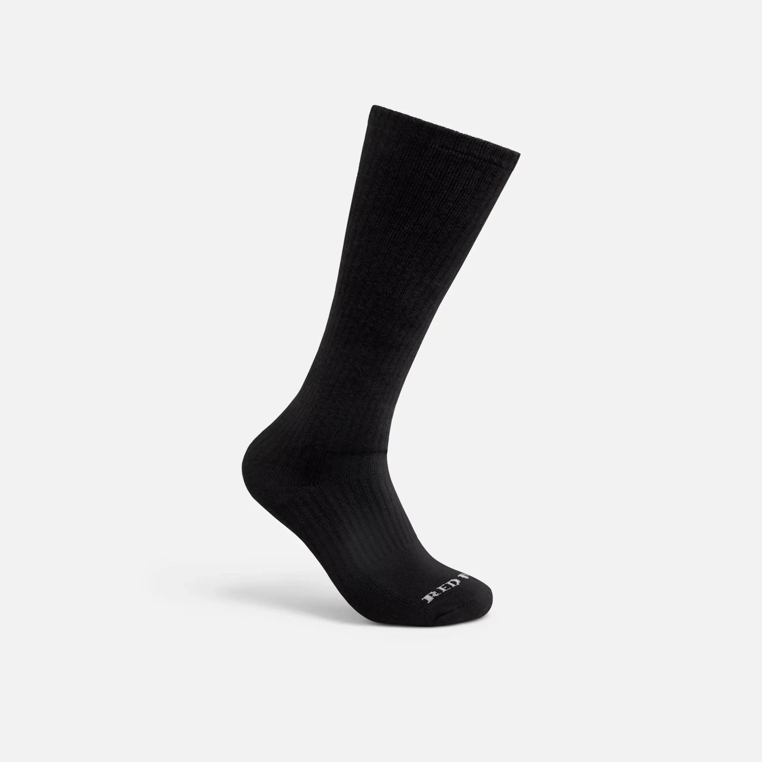 Everyday Work Medium Weight Over-the-Calf Unisex Cotton Blend Over-the-Calf Sock in Black - Image 2