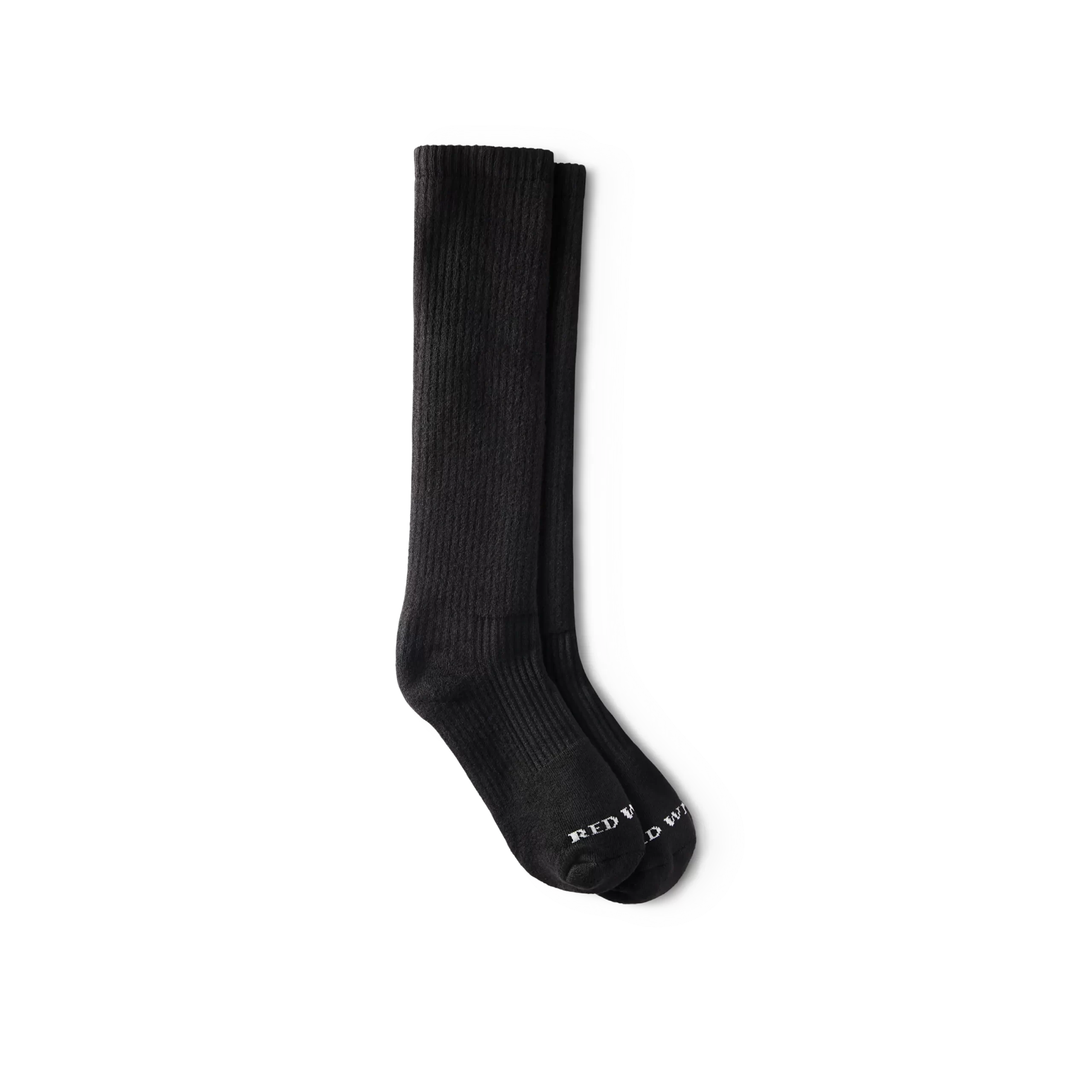 Everyday Work Medium Weight Over-the-Calf Unisex Cotton Blend Over-the-Calf Sock in Black