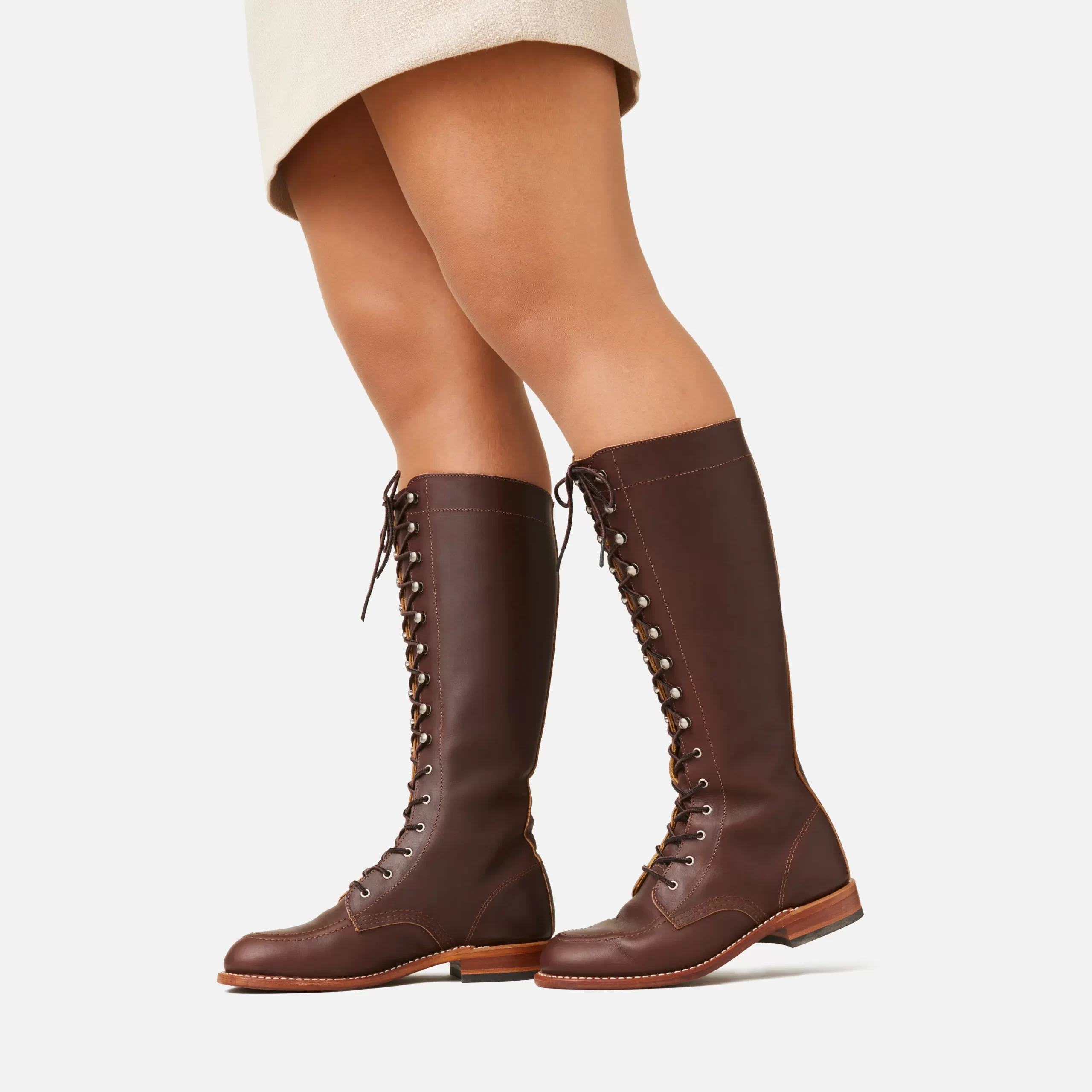 Gloria Women's Tall Boot in Mahogany Oro-iginal Leather - Image 2