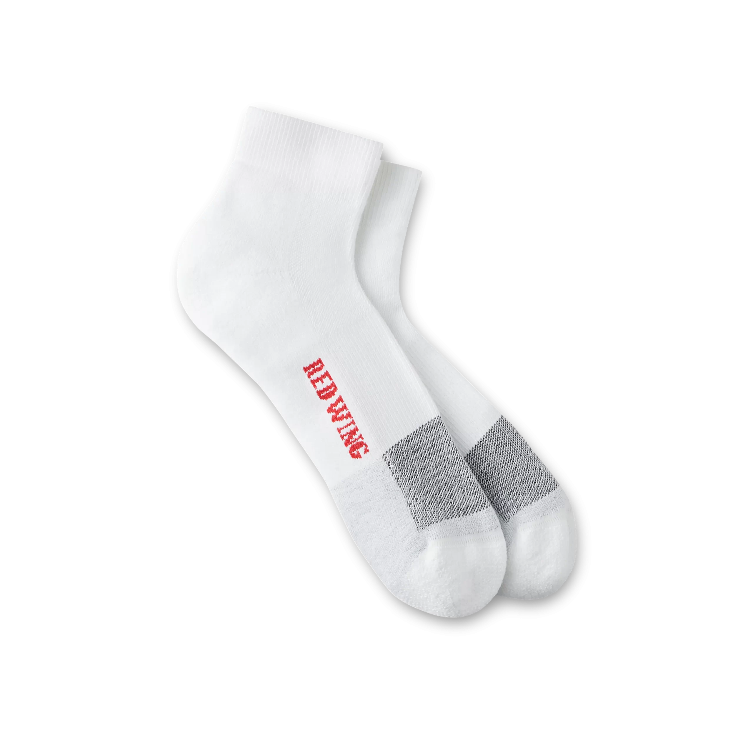 Coolmax® Medium Weight Quarter Crew Unisex Coolmax® Quarter Crew Sock in White