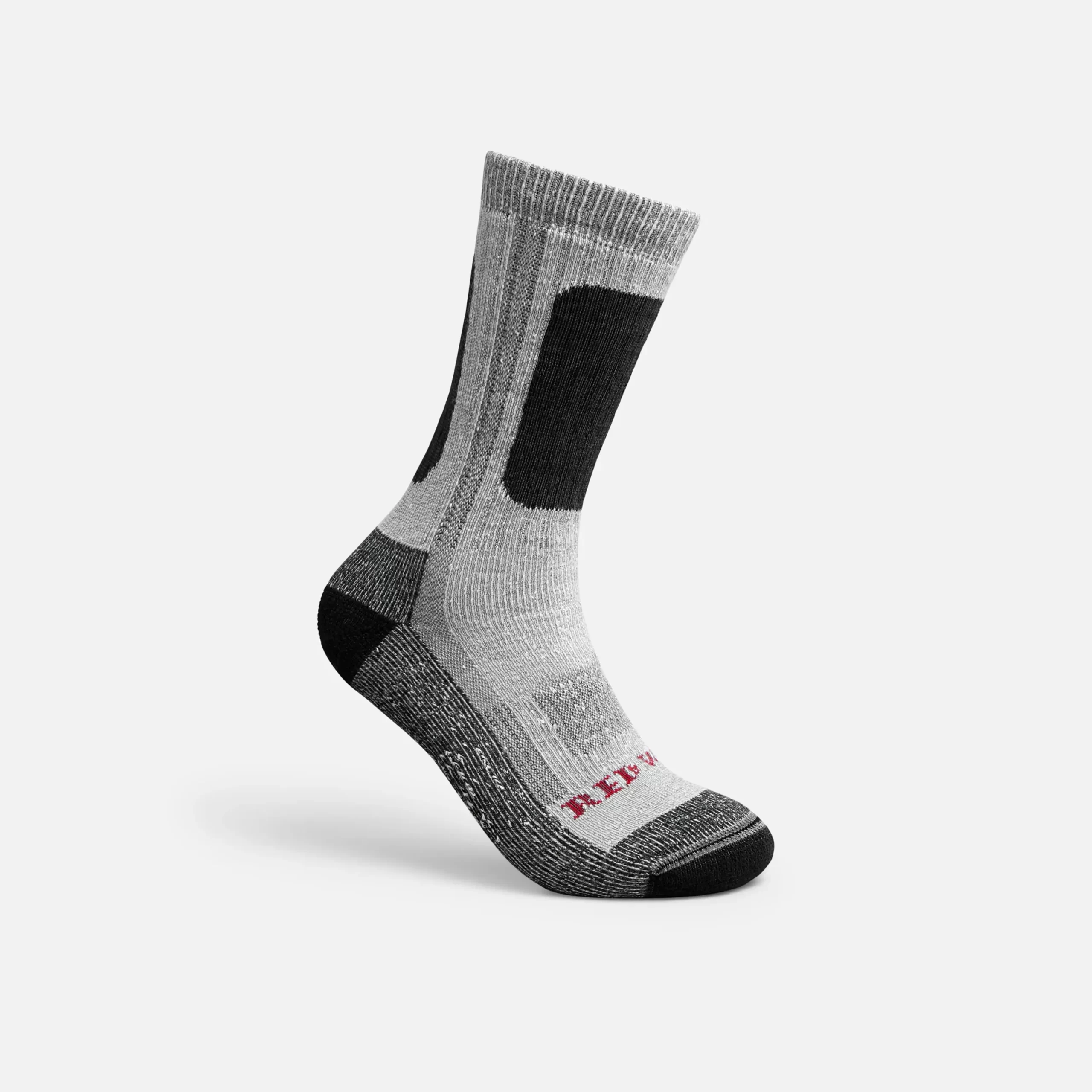 Performance Work Medium Weight Crew Unisex Performance Crew Work Sock in Black - Image 2