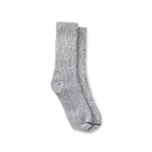 Cotton Blend Ragg Crew  Unisex Cotton Blend Ragg Crew Socks in Navy/White Cotton Blend