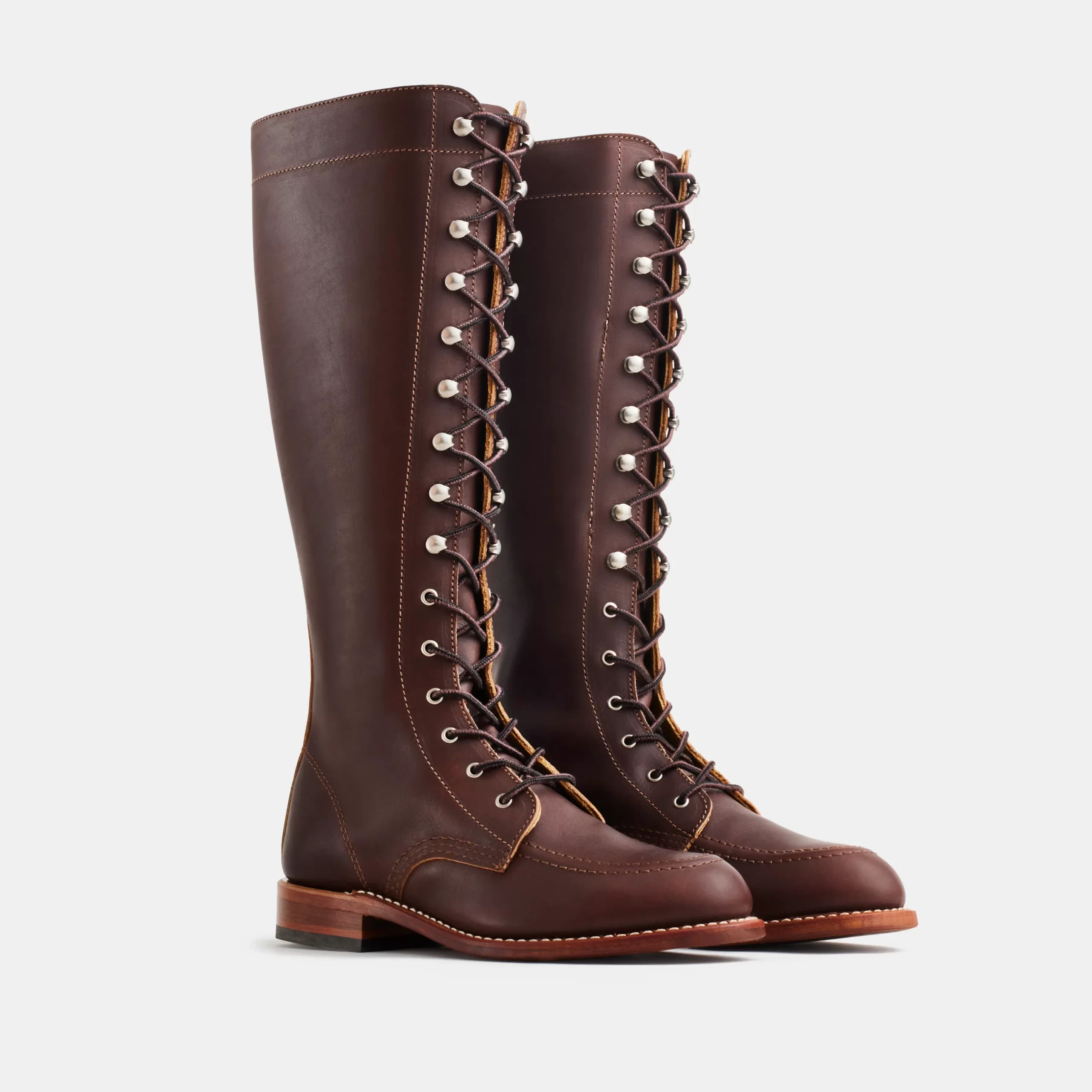 Gloria Women's Tall Boot in Mahogany Oro-iginal Leather - Image 3