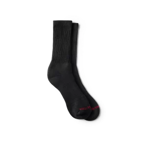 Performance Work Medium Weight Crew  Unisex Acrylic Blend Crew Sock in Black