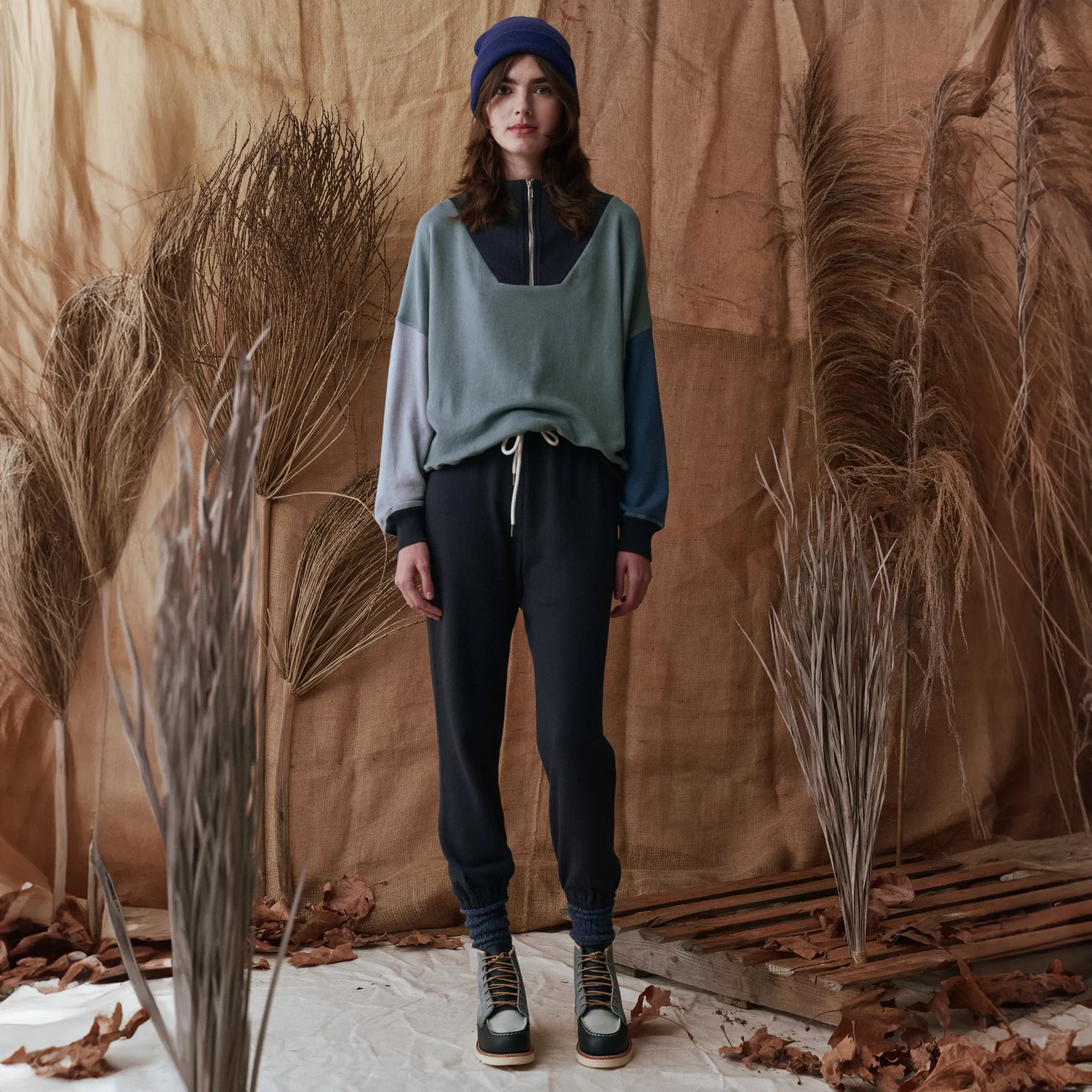 Classic Moc&reg; & THE GREAT.  Women's Short Boot in Multi Indigo - Image 8